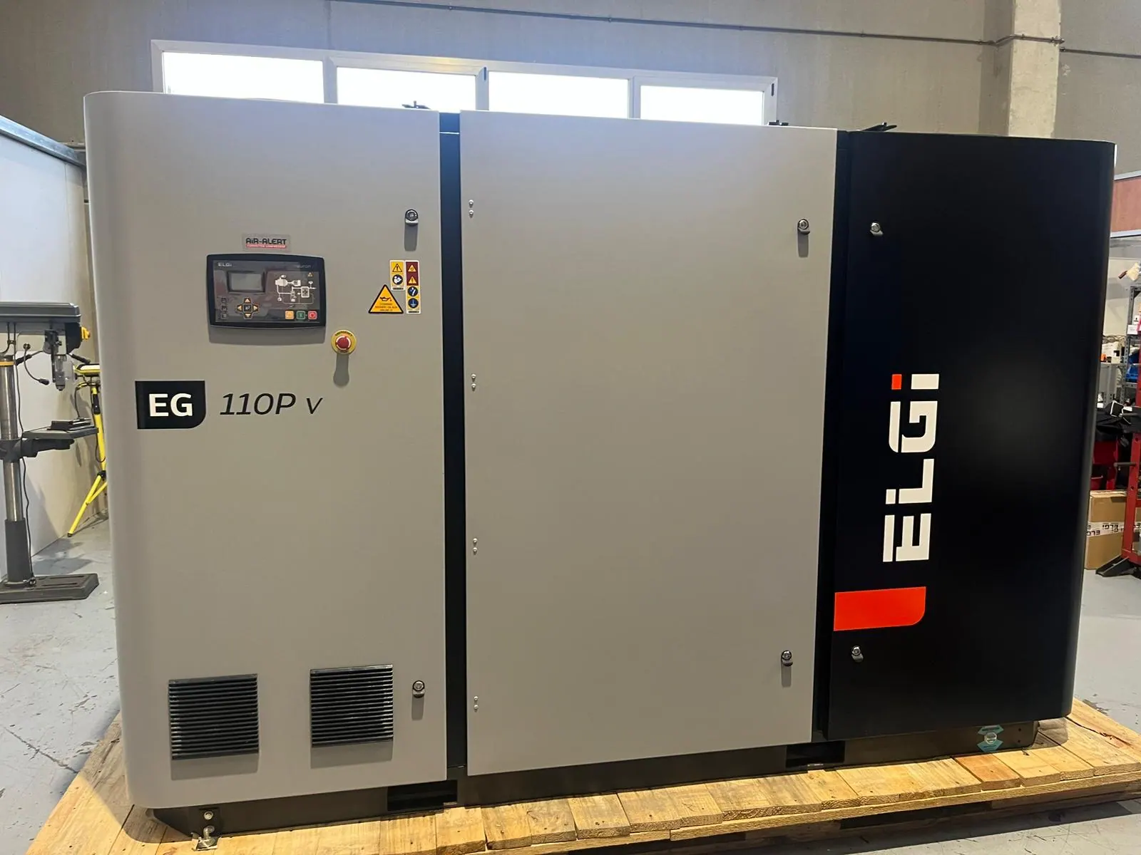 Compresor de tornillo ELGi EG 110 listo para instalar